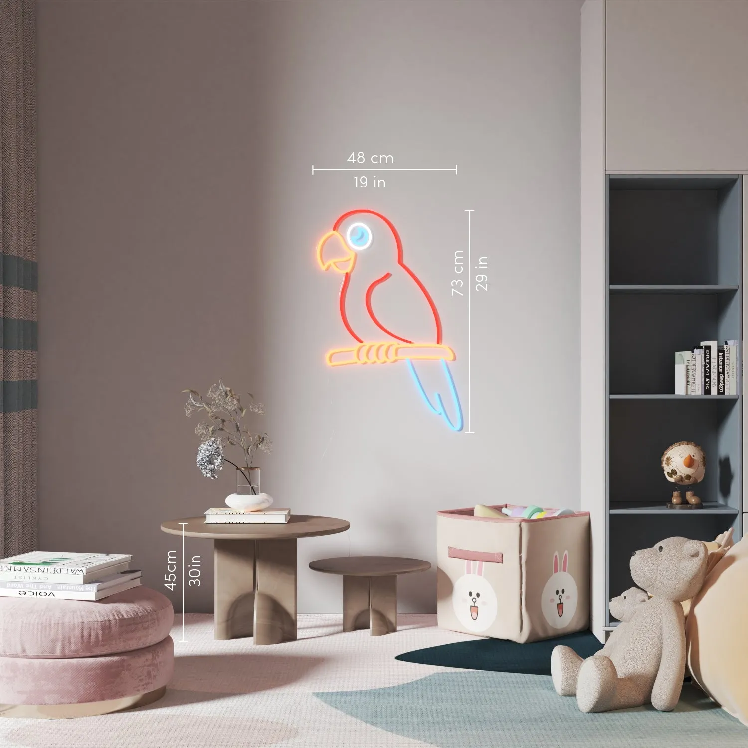 Polly Parrot - LED neon sign