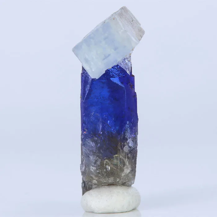 Prehnite on a Natural Tanzanite Crystal Specimen | 22.30ct