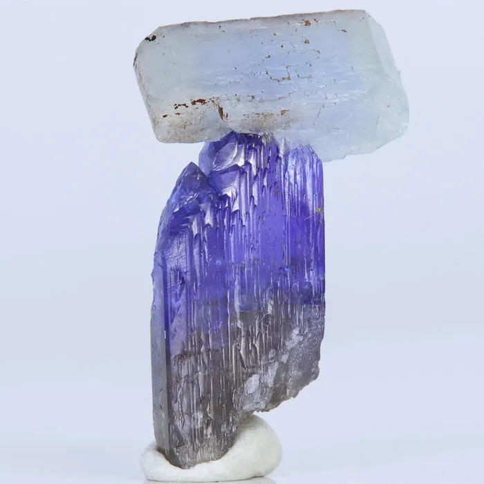 Prehnite on a Natural Tanzanite Crystal Specimen | 22.30ct