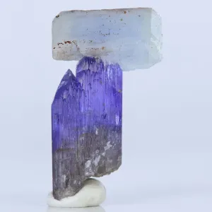 Prehnite on a Natural Tanzanite Crystal Specimen | 22.30ct