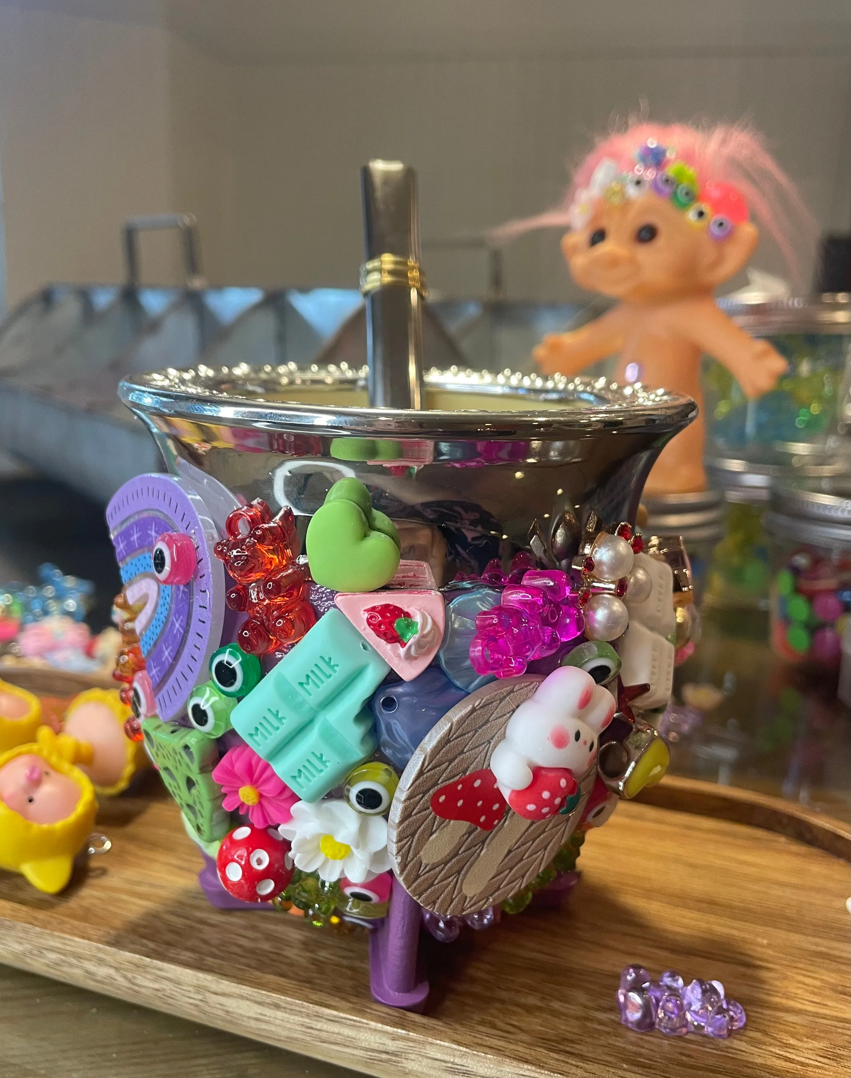 Purple love Cartoon MATE Vase
