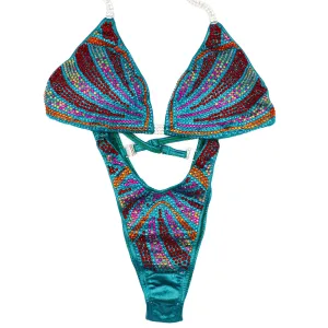 QS ST: Crystal Phoenix. Hologram Teal. Medium/Standard Figure.