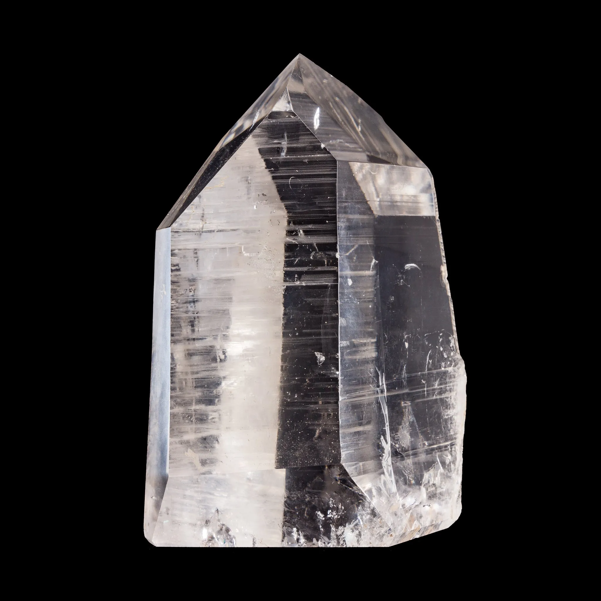 Quartz 6.25 Inch 4.36lb Partial Polished Crystal - Brazil