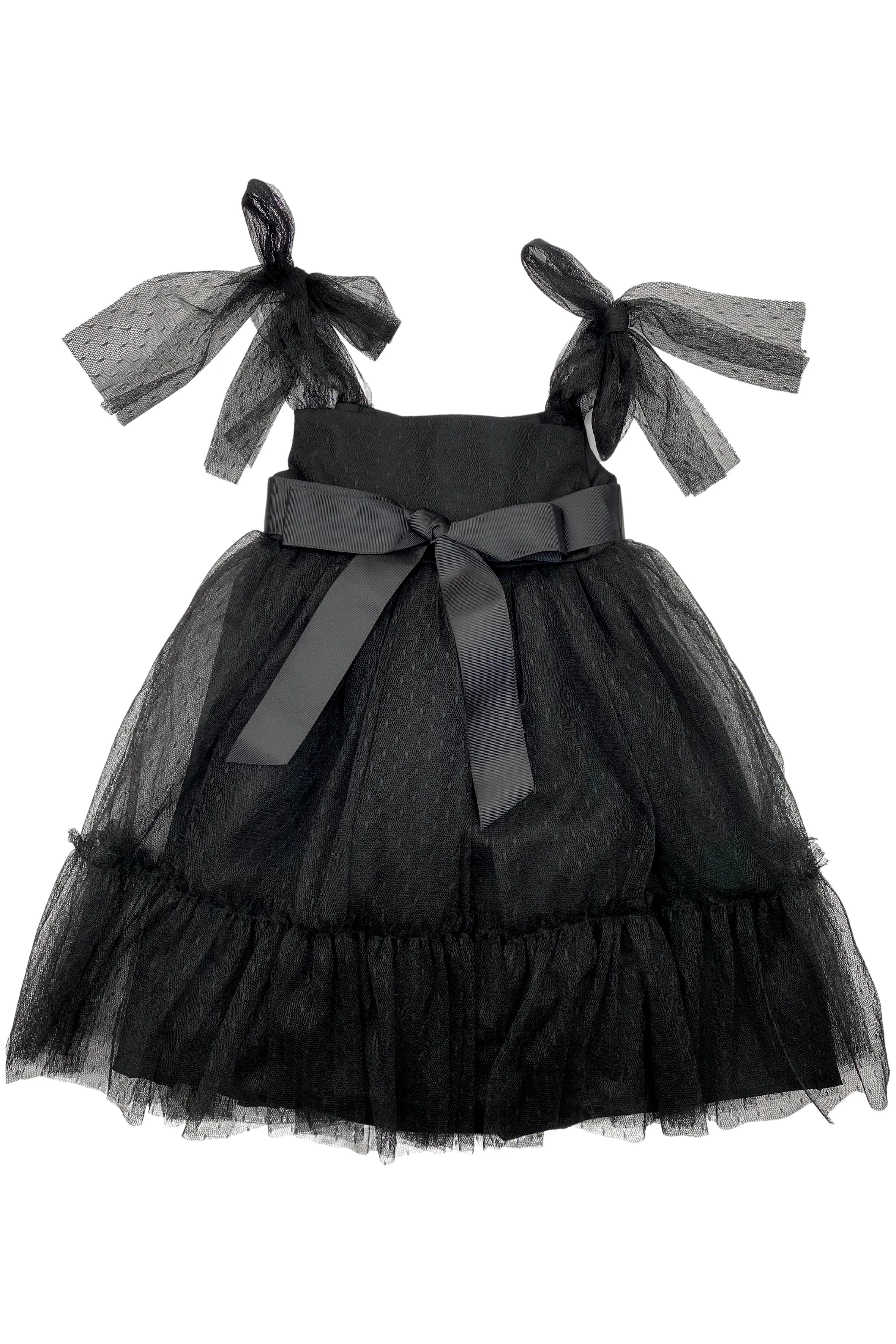 "Enid" Black Tulle Dress