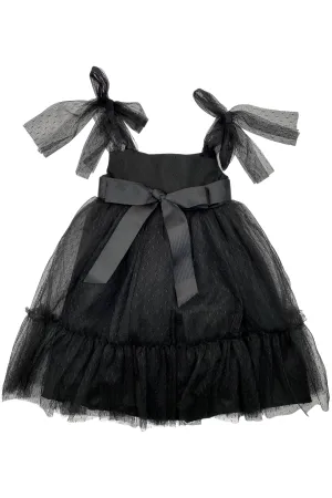 "Enid" Black Tulle Dress