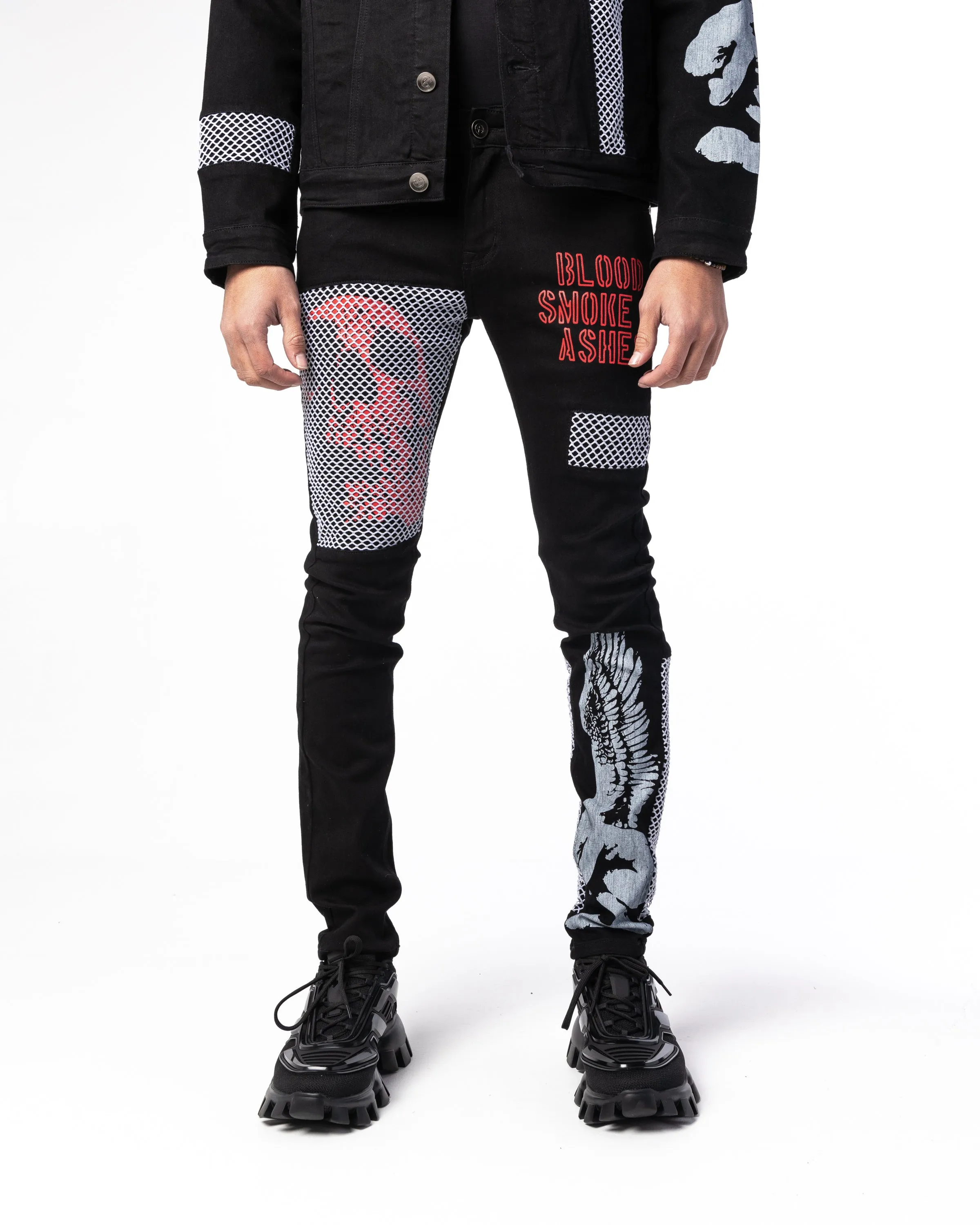 "FORSAKEN" Utility Denim