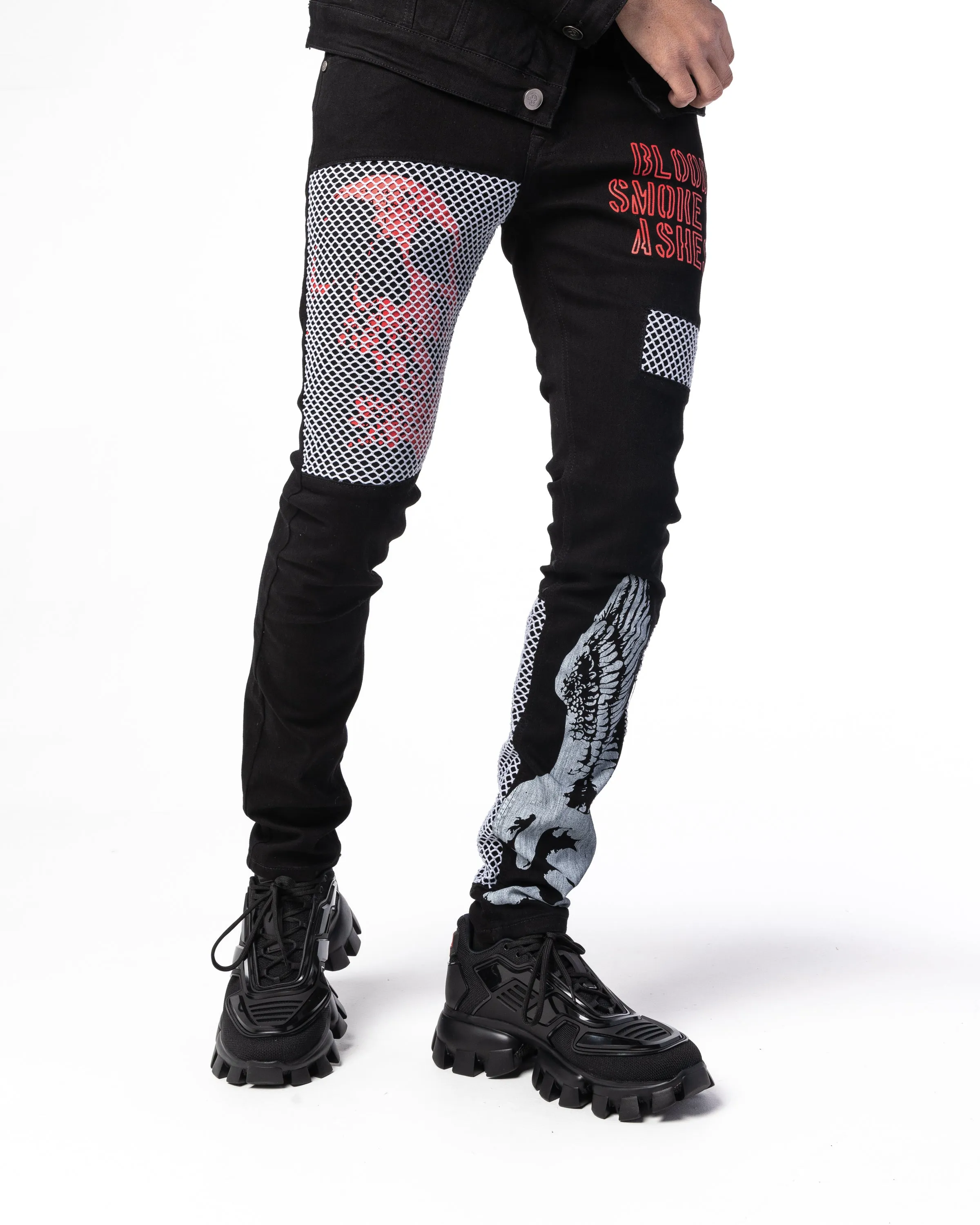 "FORSAKEN" Utility Denim