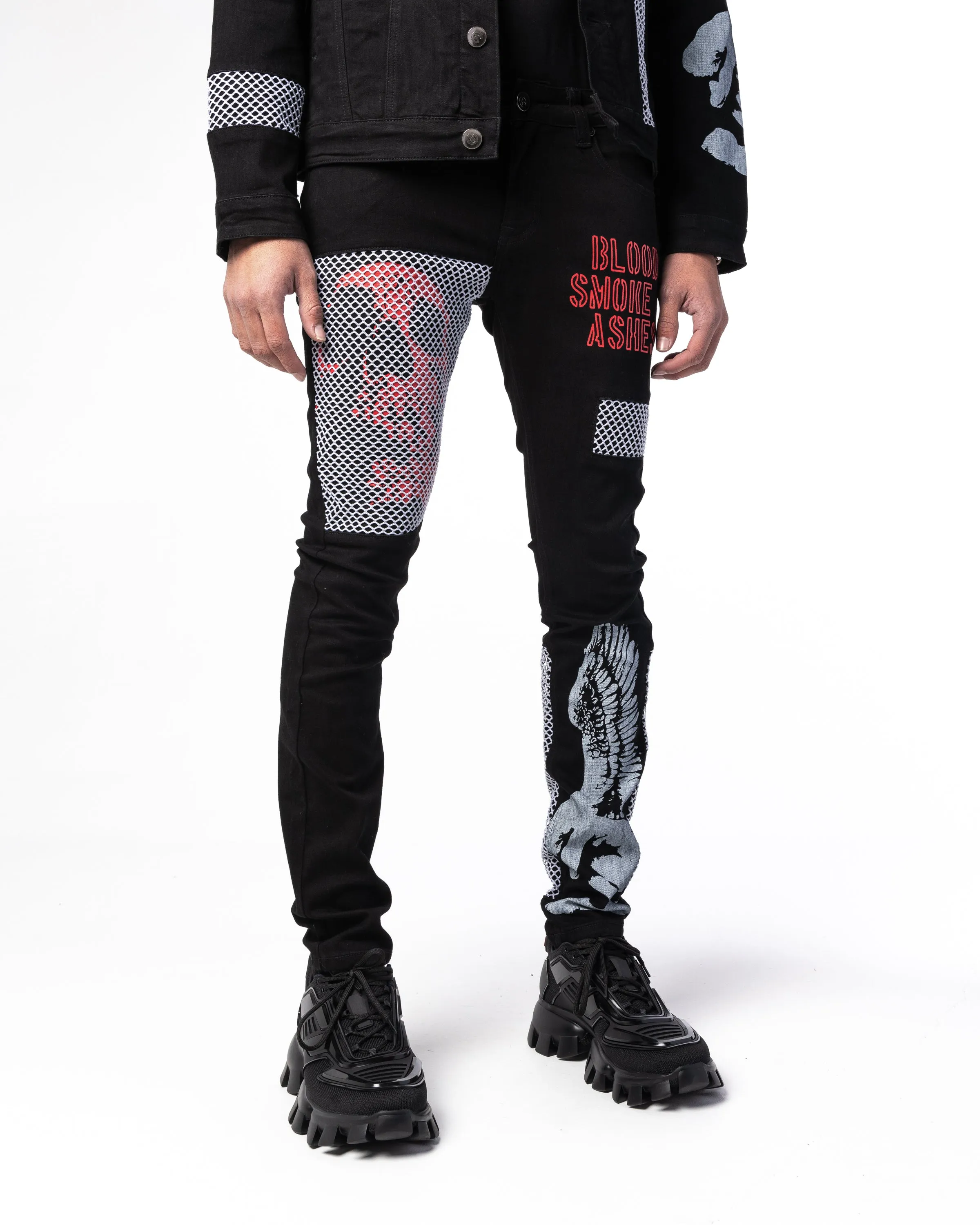 "FORSAKEN" Utility Denim