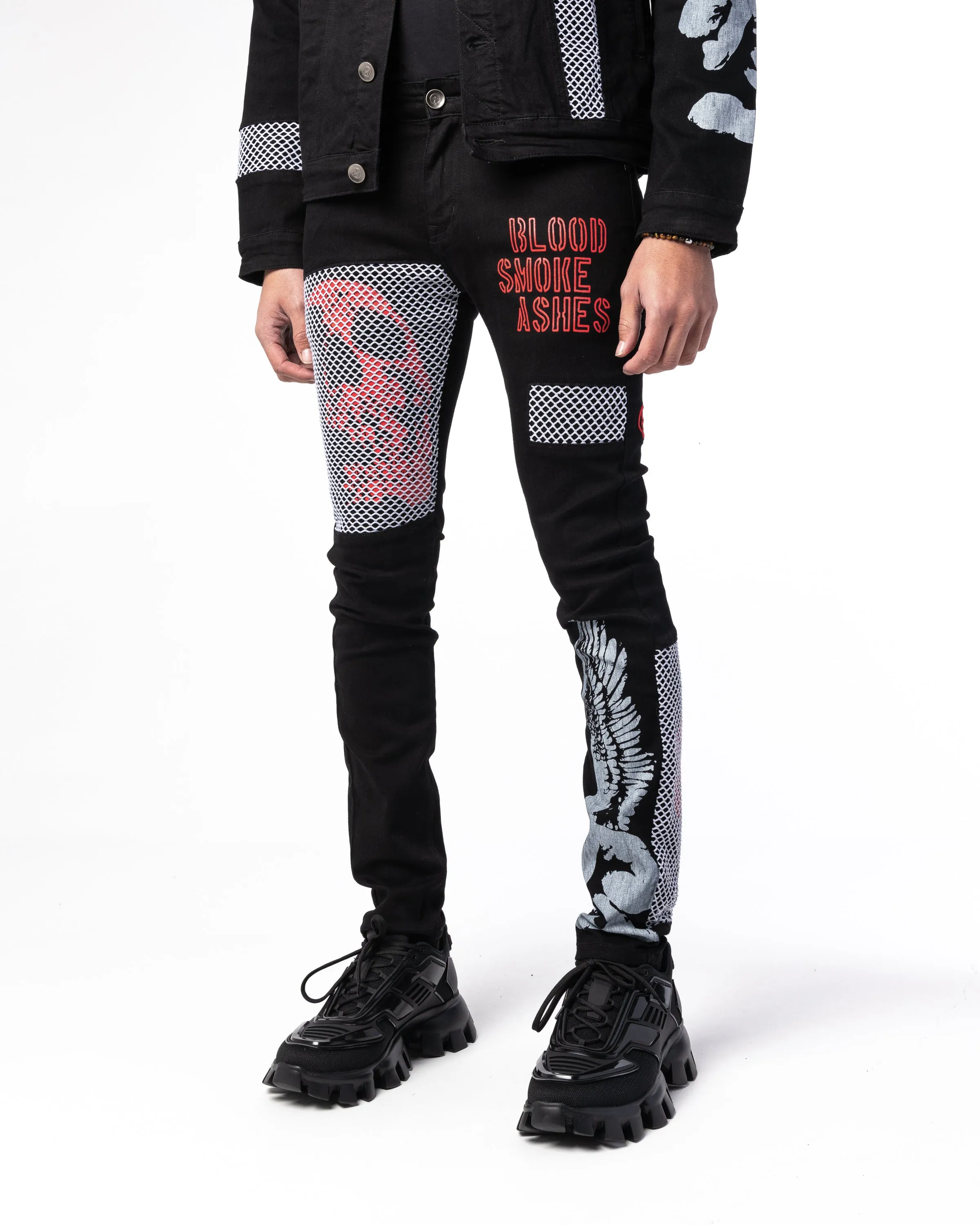 "FORSAKEN" Utility Denim