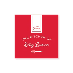 "From the Kitchen of" Tags   Stickers // 20 color options