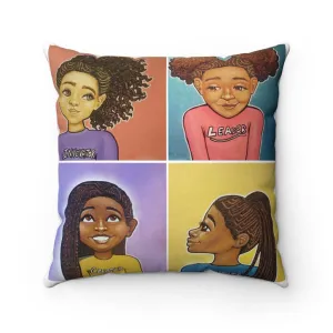 "Innovator, Leader, Creator, Originator" 18x18 inch Square Throw Pillow
