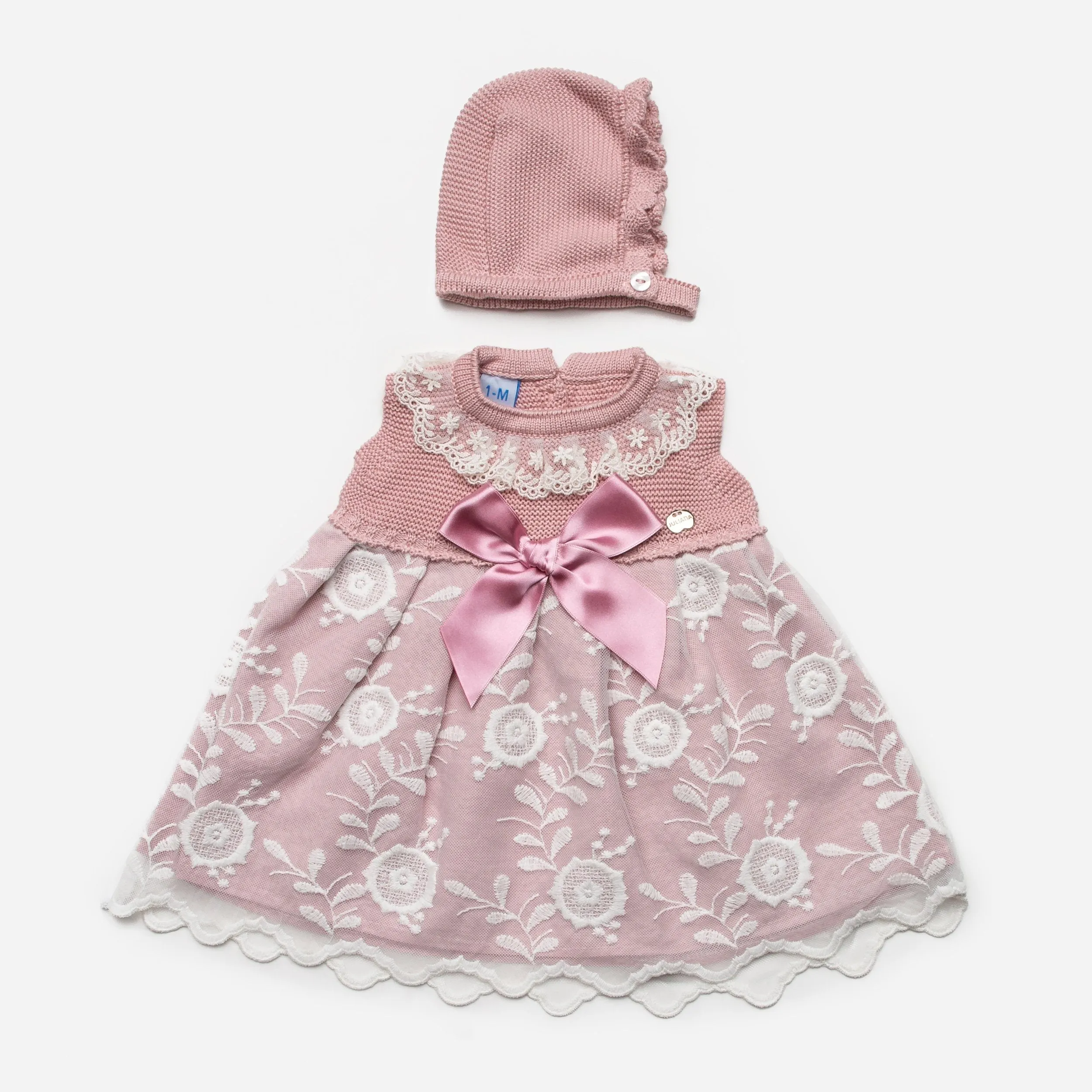 "Mabel" Lace Knit Dress