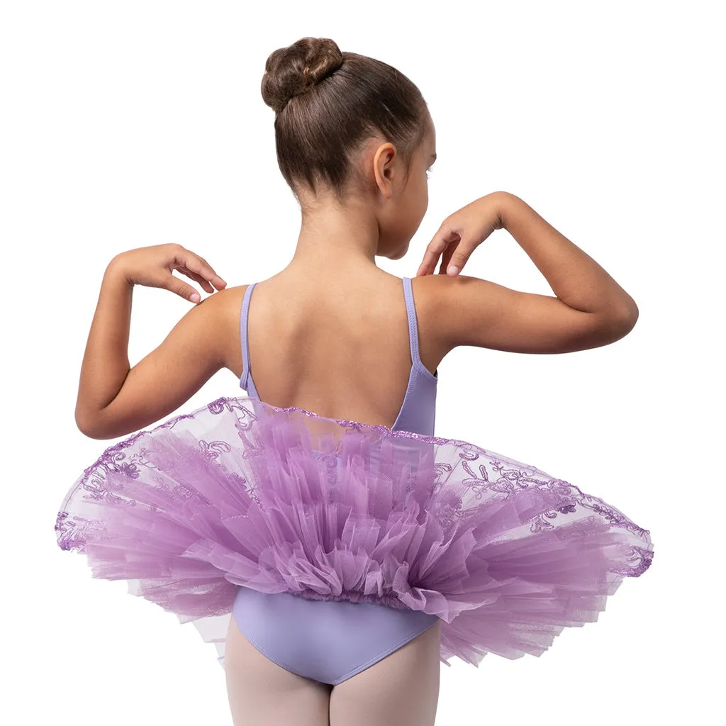 R0820G - Bloch 'Perlaida' Sequin Overlay Girls Tutu Dress