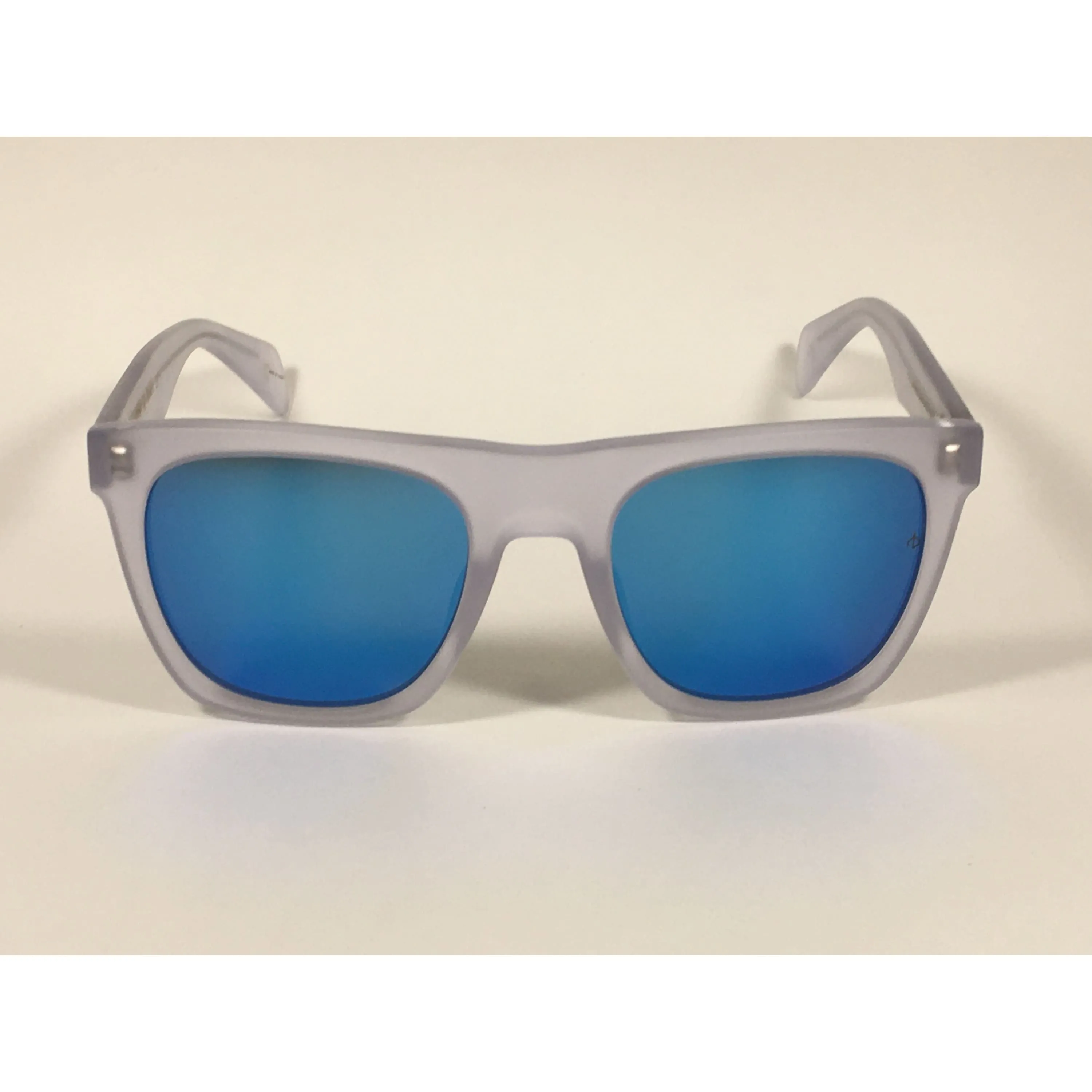 RAG & BONE RNB5002/S 2M4 Z0 Sunglasses Matte Crystal Blue Flash Mirror