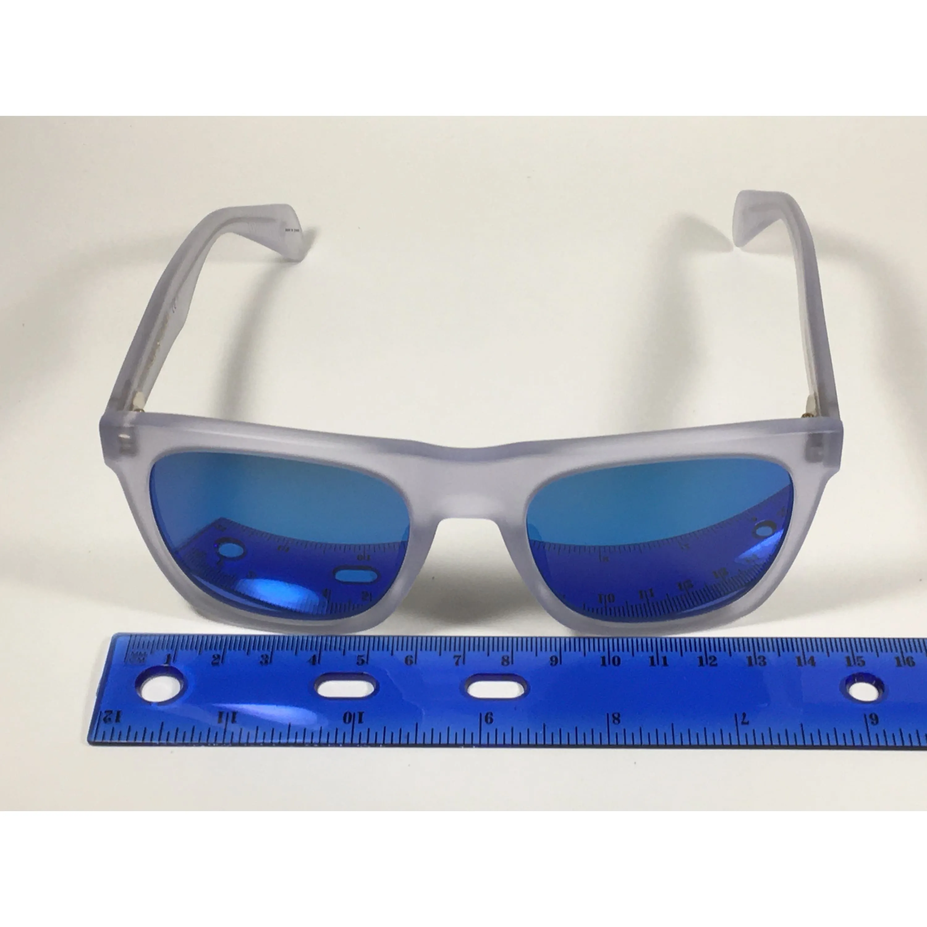 RAG & BONE RNB5002/S 2M4 Z0 Sunglasses Matte Crystal Blue Flash Mirror