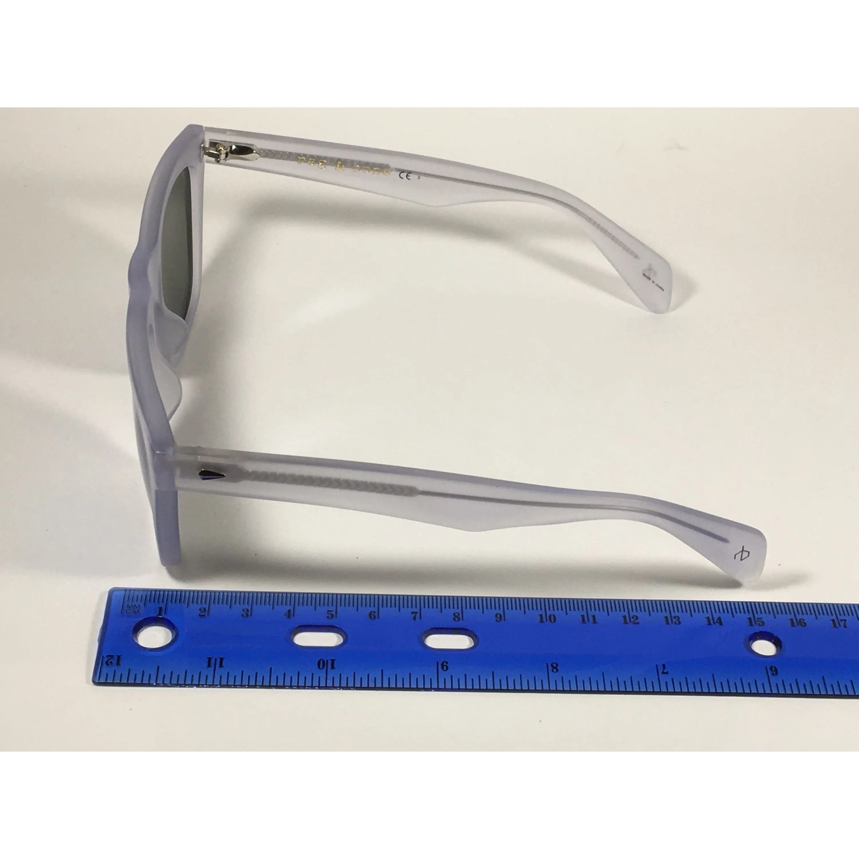RAG & BONE RNB5002/S 2M4 Z0 Sunglasses Matte Crystal Blue Flash Mirror
