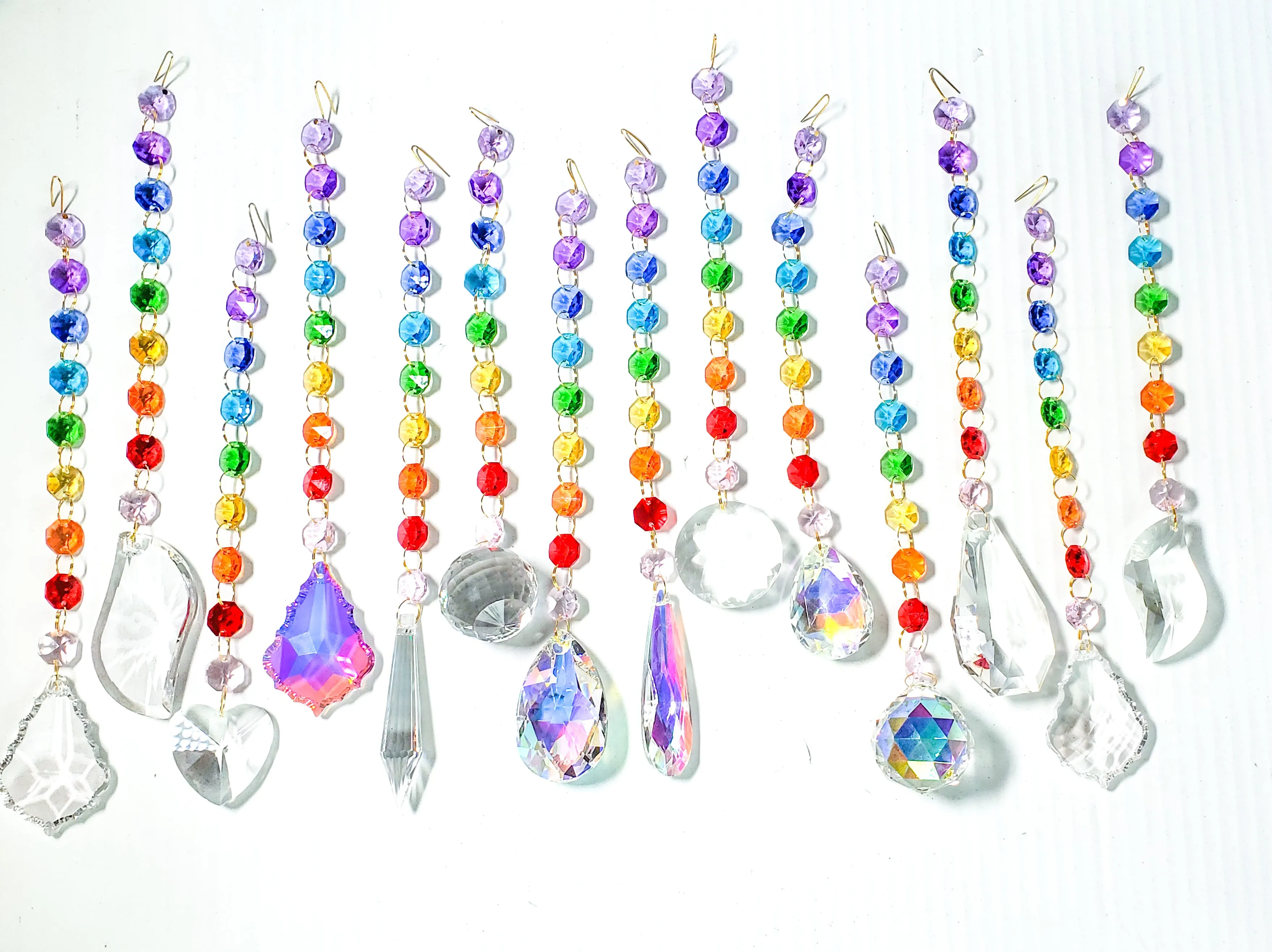 Rainbow Crystal Suncatchers, Choose Your Style, Chakra Rainbow Suncatcher