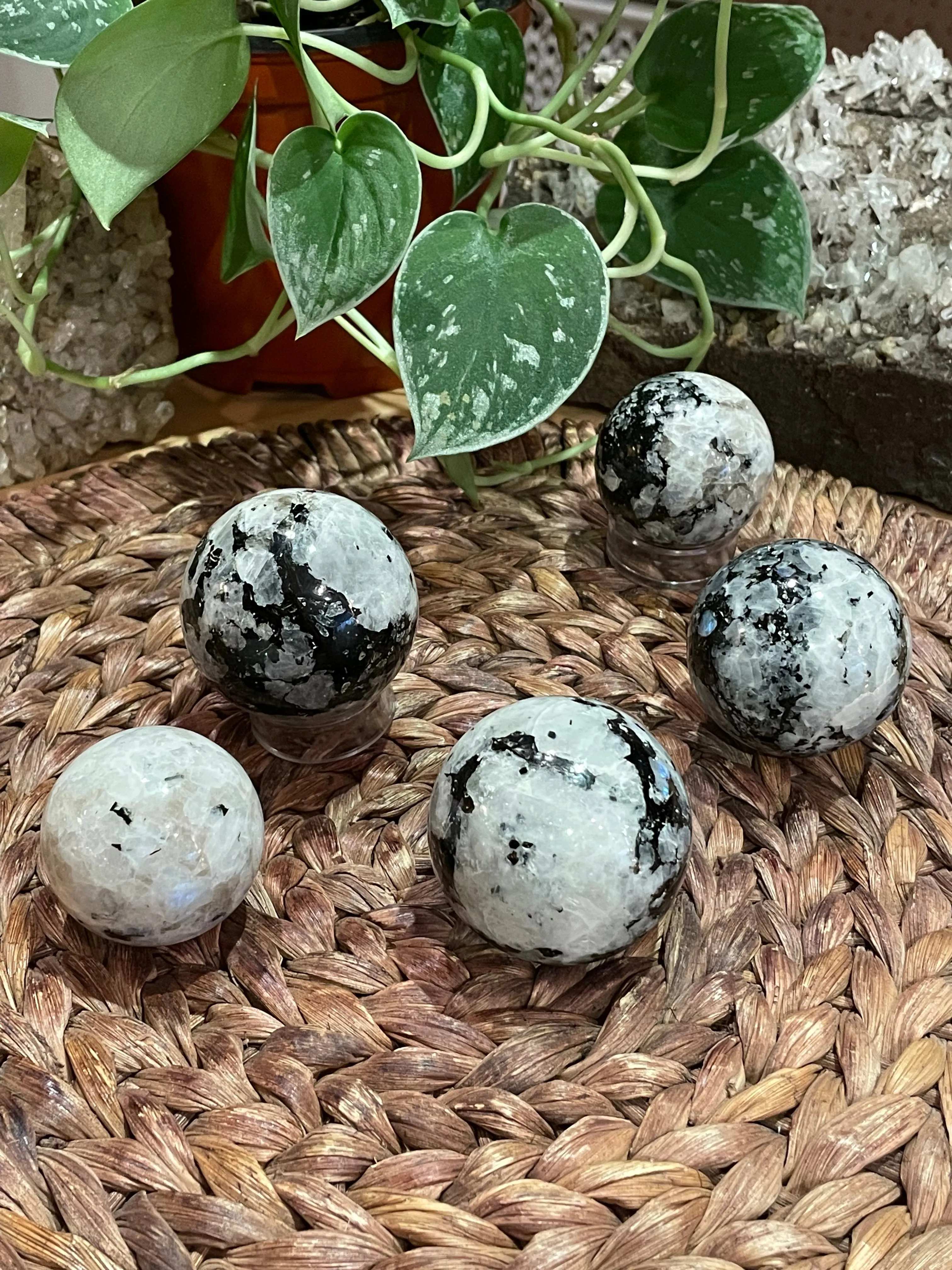Rainbow Moonstone Sphere