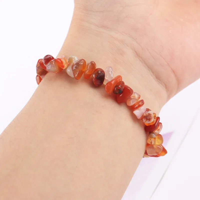 Red Agate Crystal Bracelet - Chip