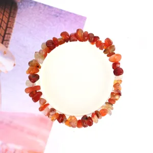 Red Agate Crystal Bracelet - Chip