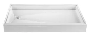 Reliance 60x36 Shower Base with Left Hand Drain-White (R6036ED-LH-W)