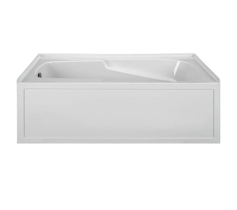 Reliance Integral Skirted End Drain Whirlpool Bath White 60" x 42" x 20.25" (R6042ISW-W-LH)