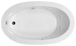 Reliance Oval End Drain Whirlpool Bath Biscuit 59.5" x 35.5" x 18.75" (R6036ODIW-B)