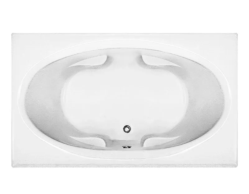 Reliance Rectangular Center Drain Soaking Bath White 70.5" x 41.5" x 19.375" (R7142CROS-W)
