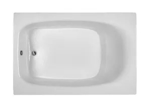 Reliance Rectangular End Drain Soaking Bath White 71.25" x 47.25" x 20" (R7248ERXS-W)