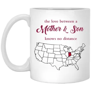 Rhode Island Indiana The Love Between Mother And Son Mug