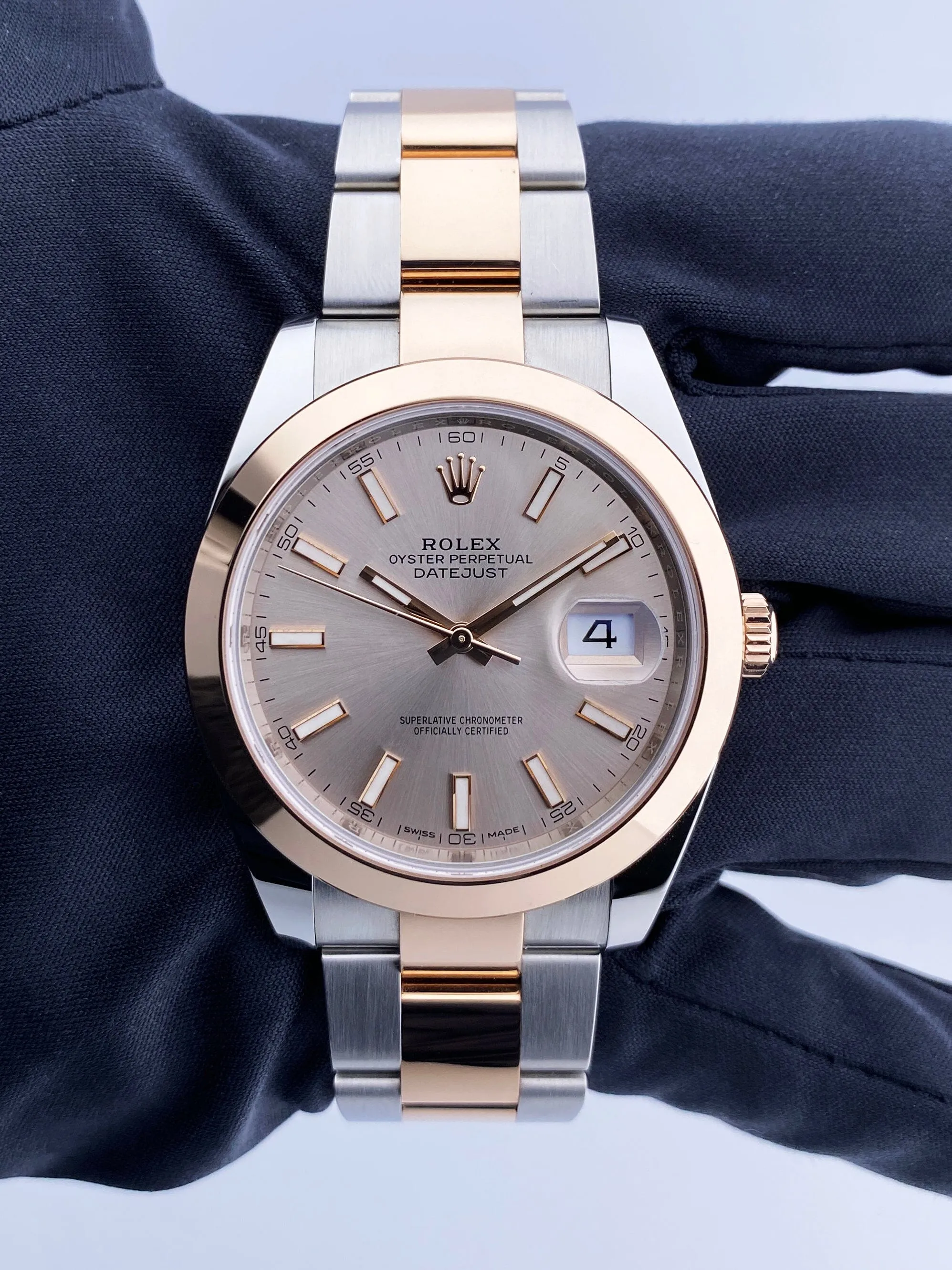 Rolex Datejust 41 126301 Sundust Dial Two Tone Mens Watch Box Papers