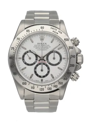 Rolex Daytona 16520 Zenith Movement Stainless steel Men's Watch Box & Papers