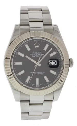 Rolex Oyster Perpetual Datejust II 116334 Black Dial