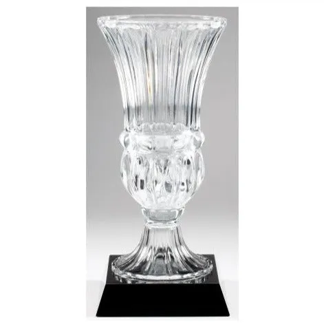 Roman Crystal Vase On Black Base