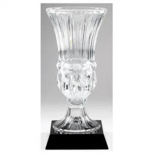 Roman Crystal Vase On Black Base