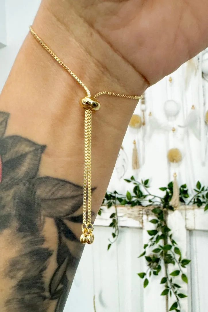 Rose Quartz Gold Plated Bracelet