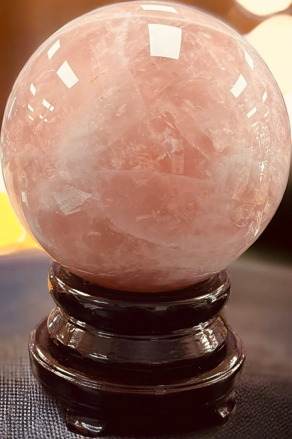 Rose Quartz Sphere - Massive - 28 Pounds - Exquisite