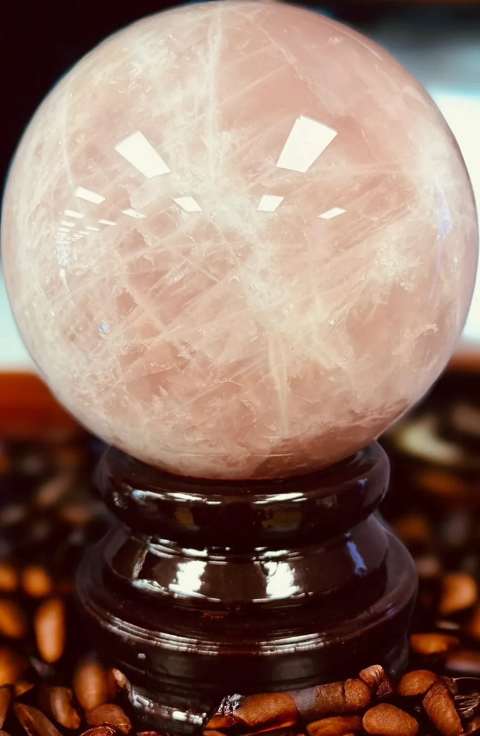 Rose Quartz Sphere - Massive - 28 Pounds - Exquisite