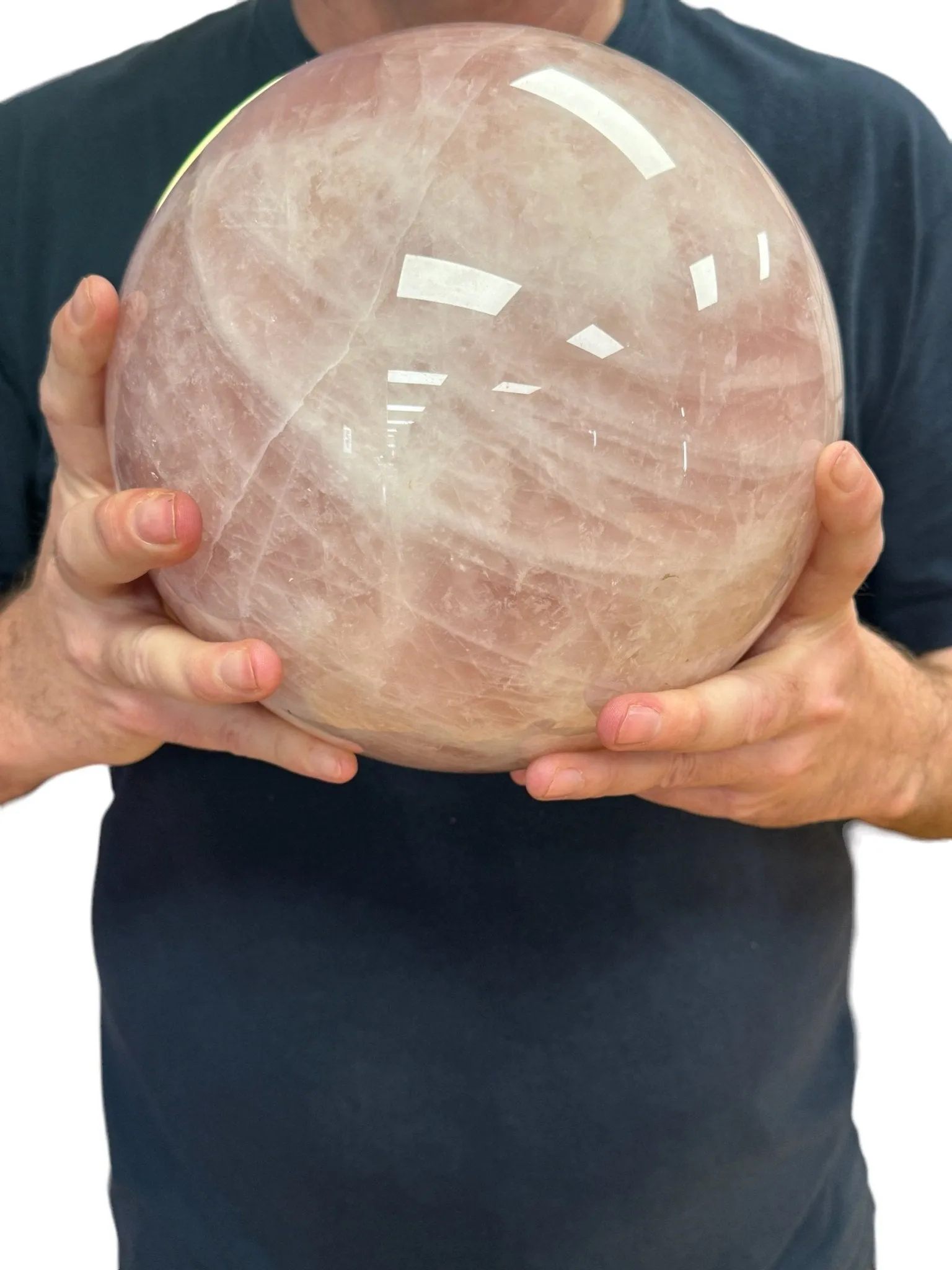 Rose Quartz Sphere - Massive - 28 Pounds - Exquisite