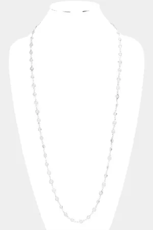 Round Lucite Link Necklace