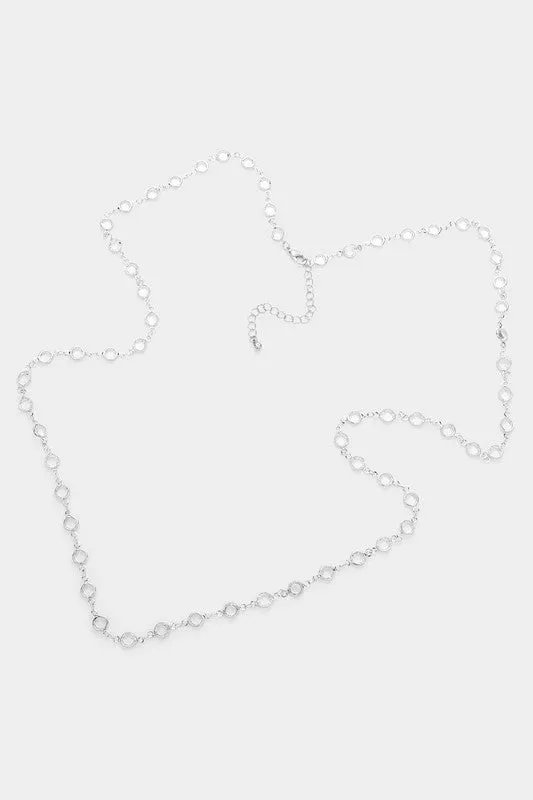 Round Lucite Link Necklace