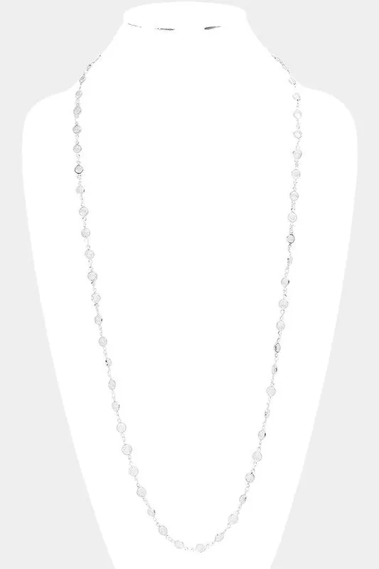 Round Lucite Link Necklace