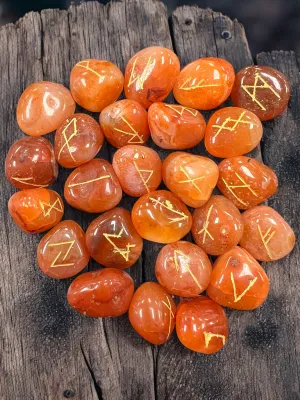 Rune Set - Carnelian
