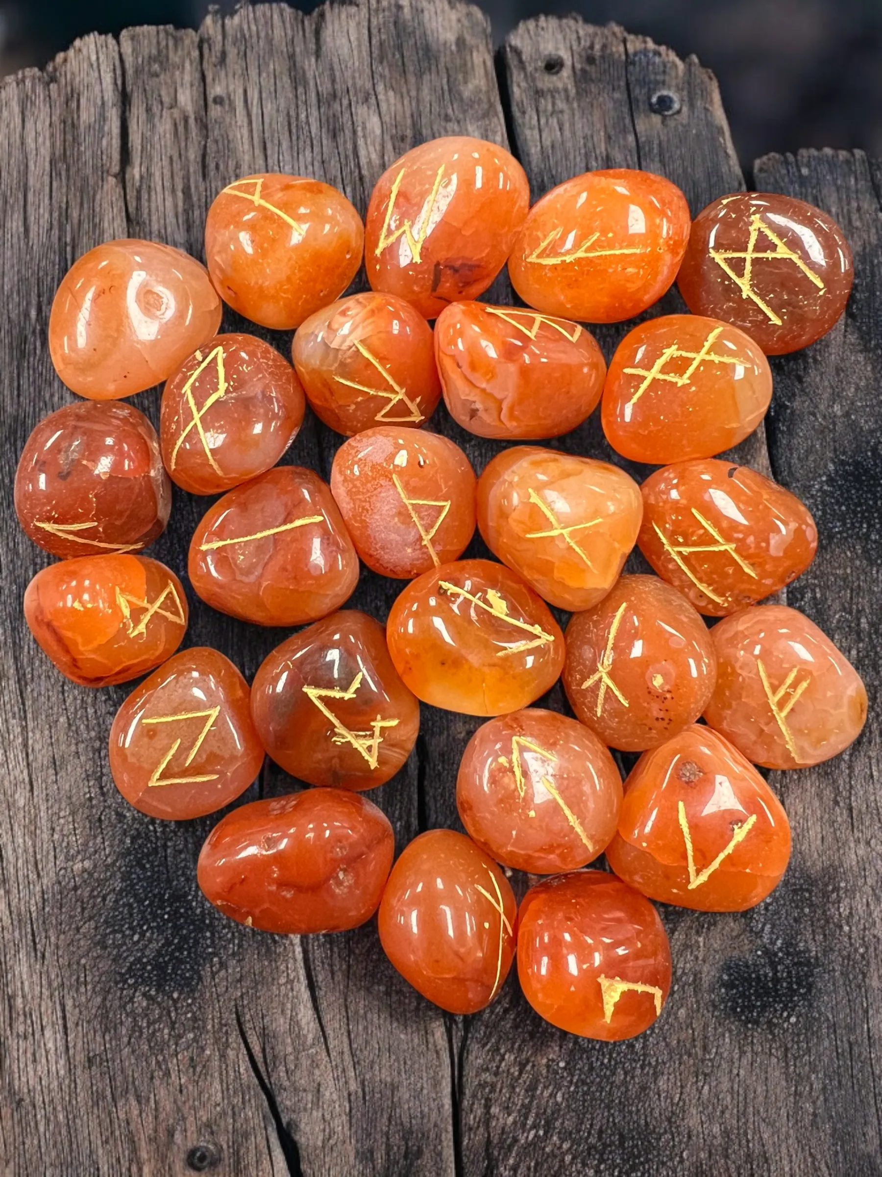 Rune Set - Carnelian