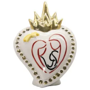 Sacred Heart Peat H. 13cm Porcelain Porcelain Gold Decoration KN13