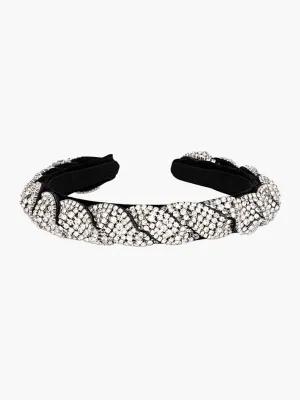 Sarah Crystal Headband - Crystal White