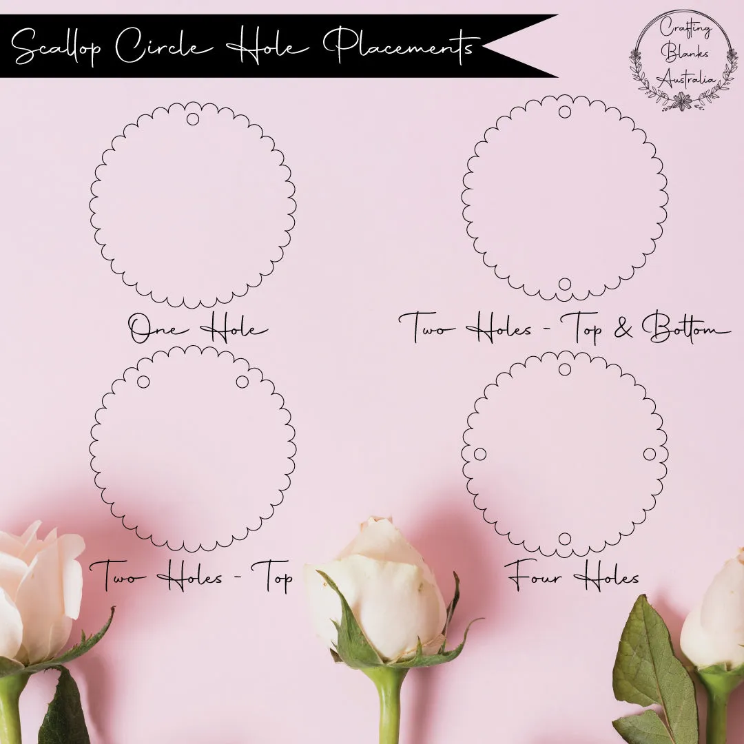 Scallop Circle • Blank Shape • 60mm