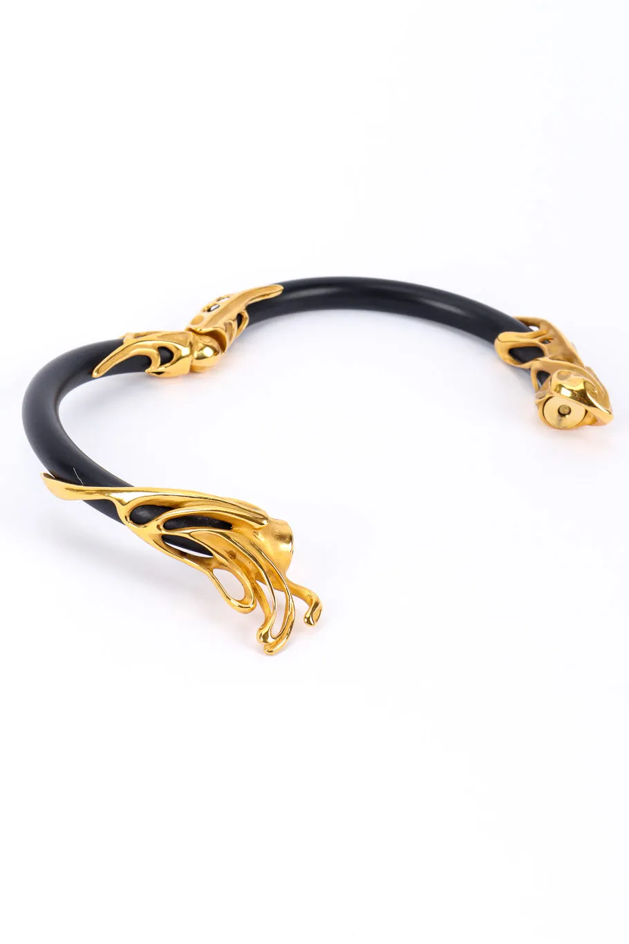 Sculpted Lucite Collar Necklace