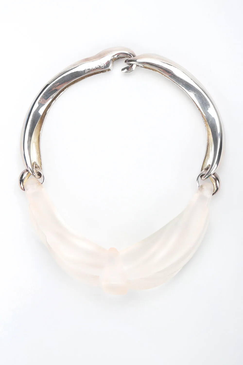 Sculpted Lucite Knot Collar