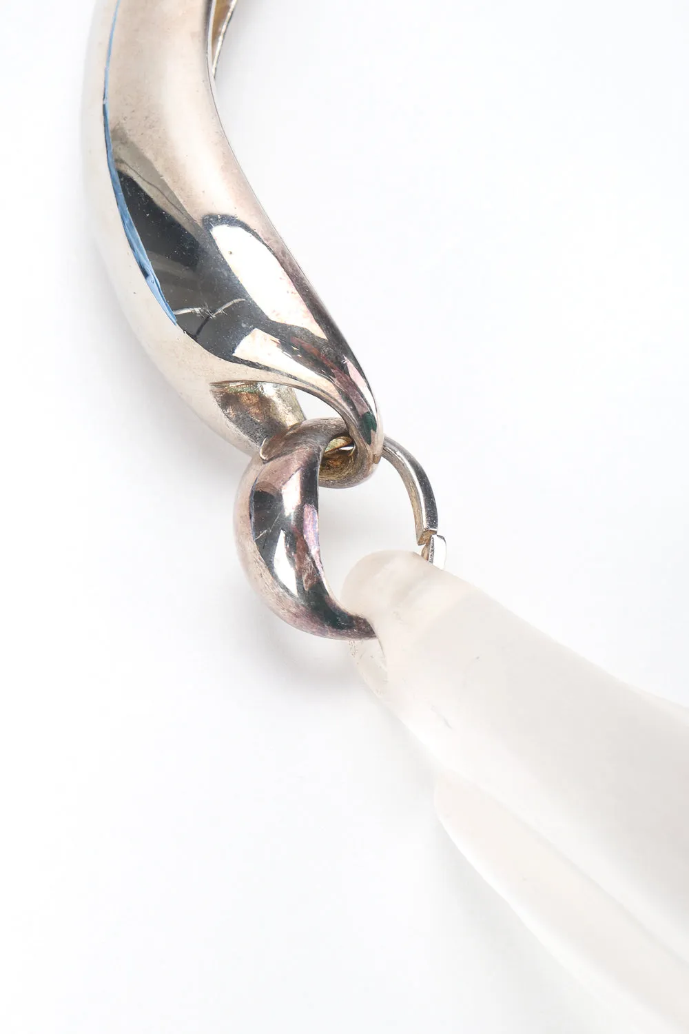 Sculpted Lucite Knot Collar